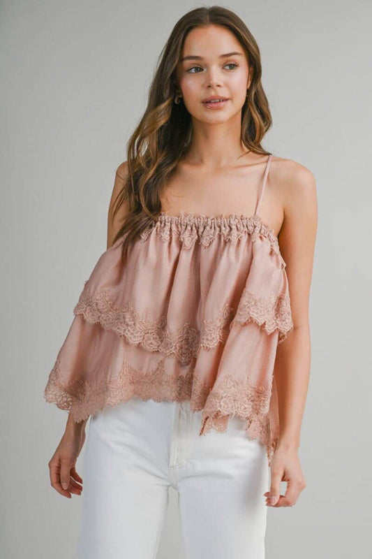 Rose Darling Lace Top