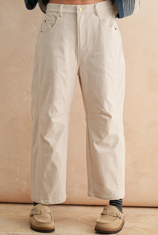 Cream Corduroy Pants