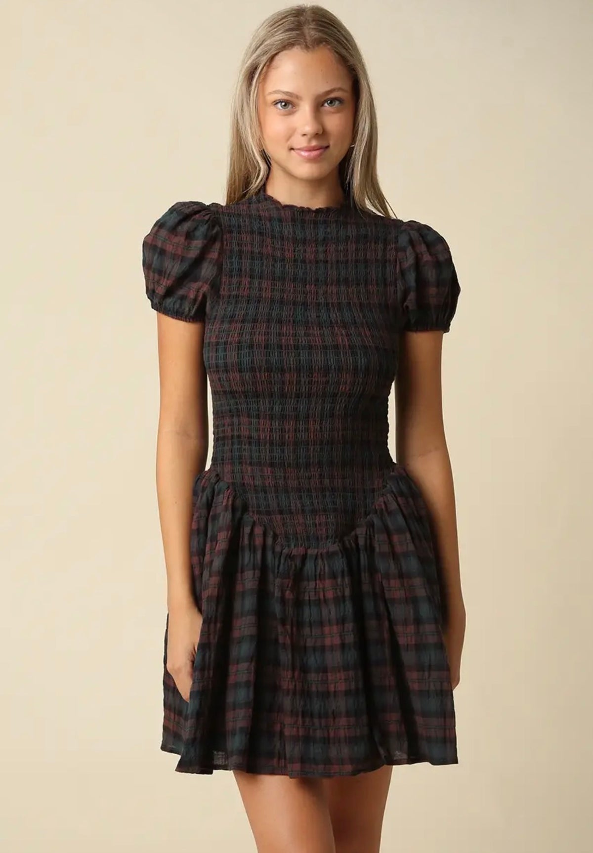 Chilton Girls Mini Dress - Brown