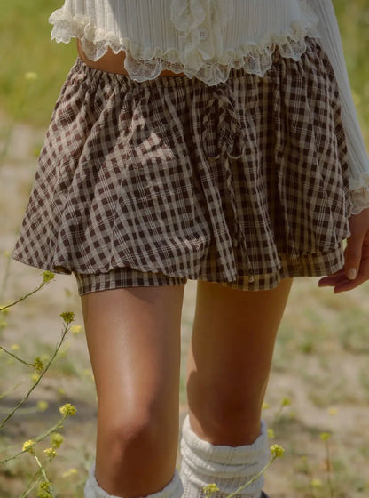 Paris Plaid Skort