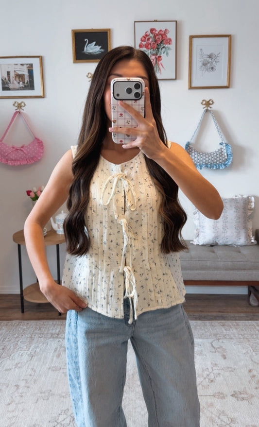 Sweet Meadow Tie Tank