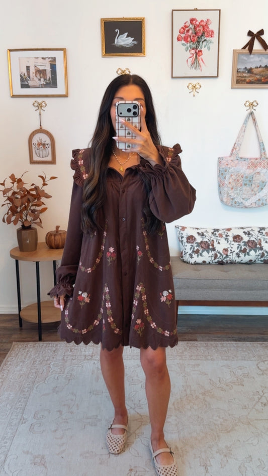 Harvest Ribbon Mini Dress