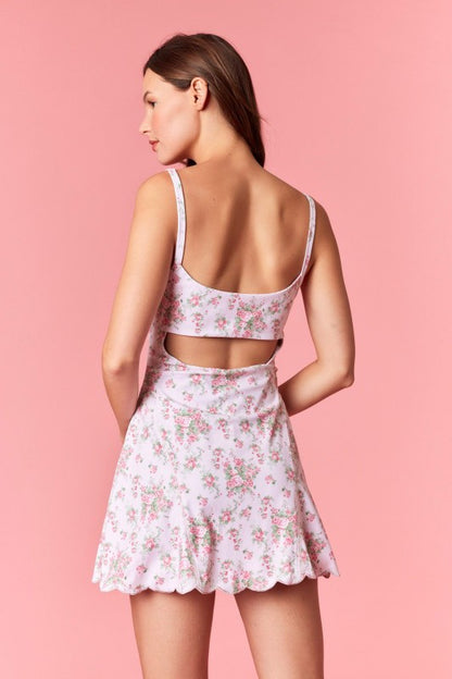 Pink Garden Athletic Dress