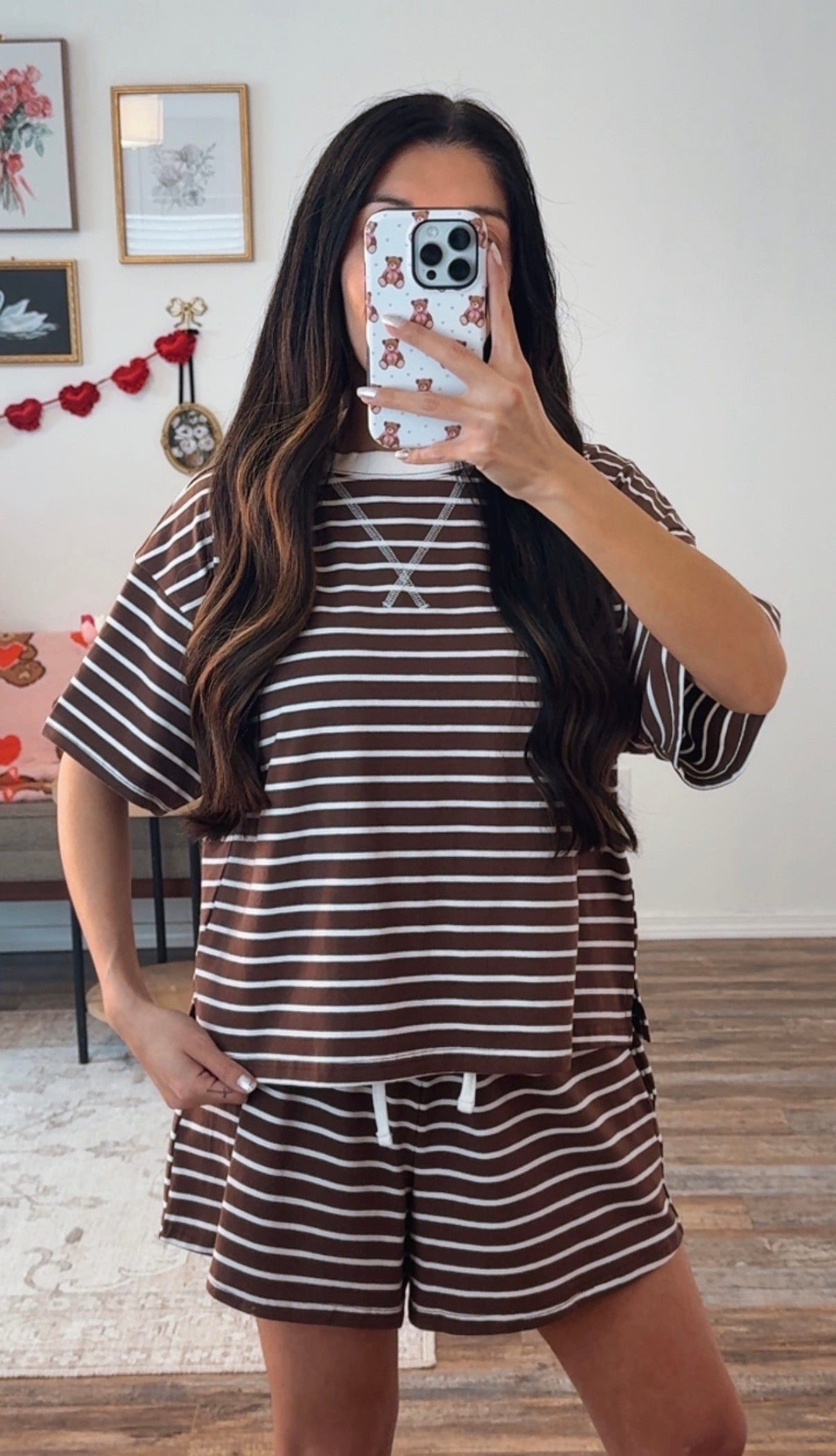 Cafe Mocha Stripe Set