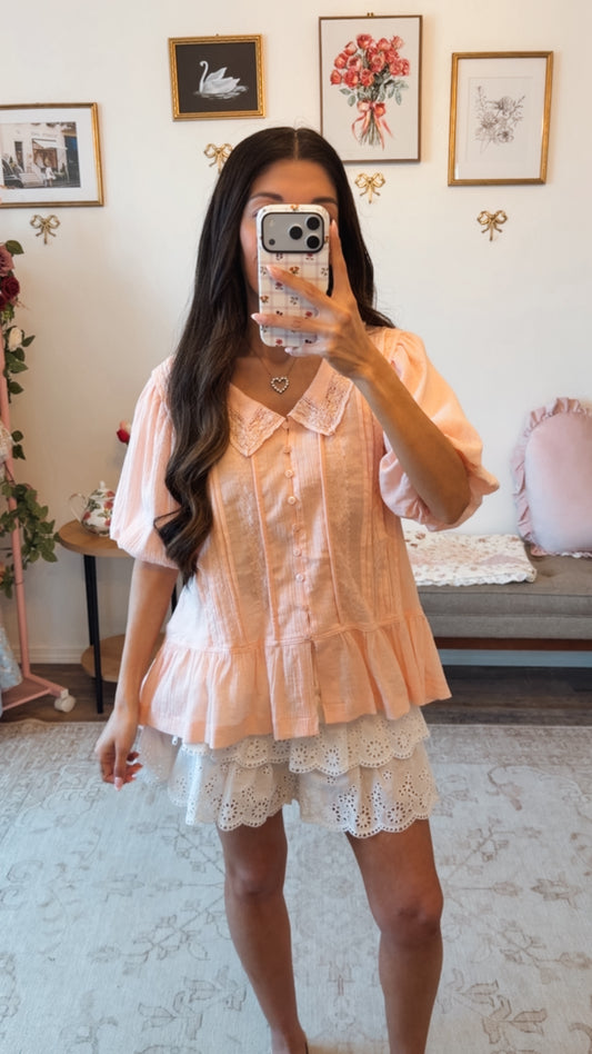 Blush Cottage Blouse