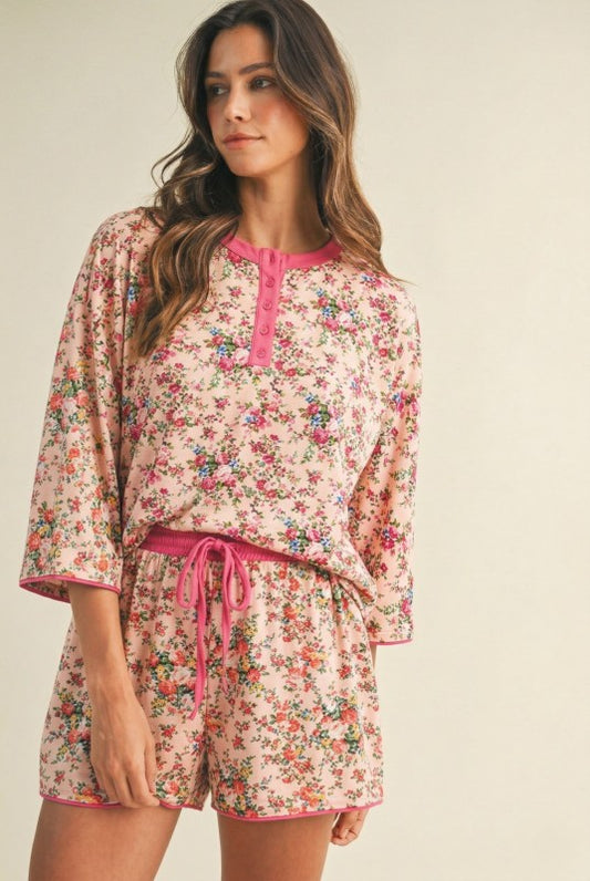 Pink Floral Set
