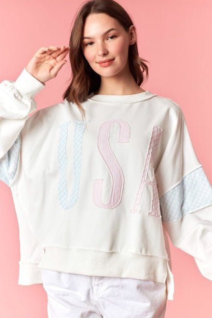Cotton Candy USA Pullover