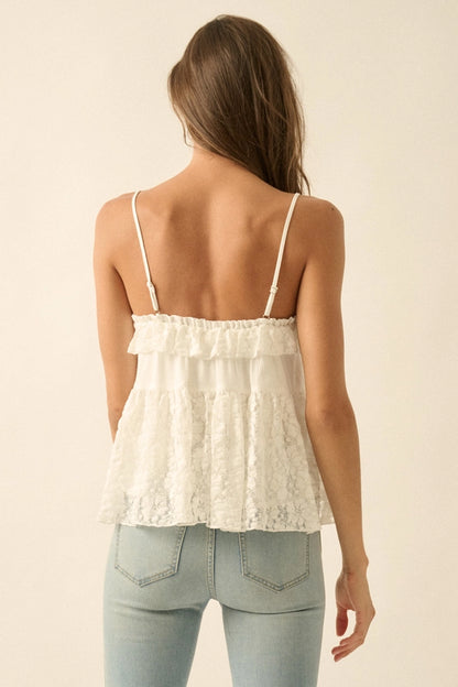 Lacy Babydoll Cami Top
