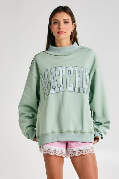 Matcha Mornings  Mockneck