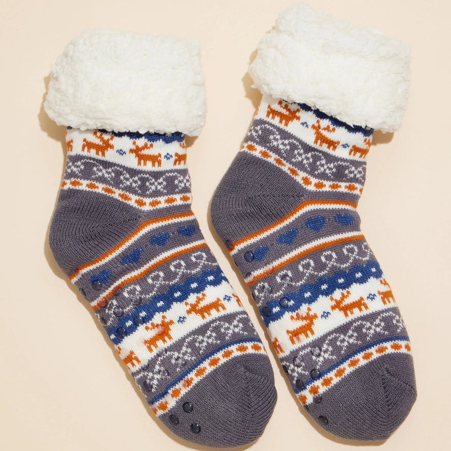 Fuzzy Christmas Socks - One Size