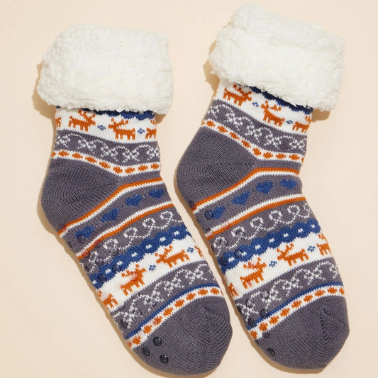 Fuzzy Christmas Socks - One Size