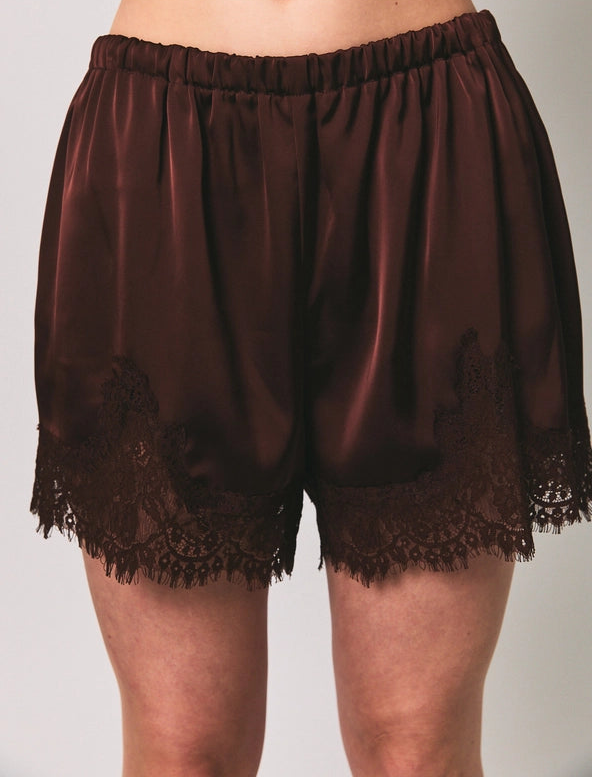 Cocoa Lace Shorts